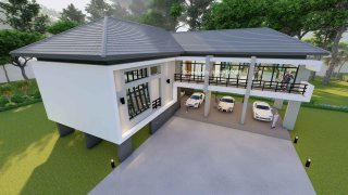 รับออกแบบโฮมออฟฟิศยกพื้นสูง