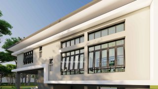 รับออกแบบโฮมออฟฟิศยกพื้นสูง