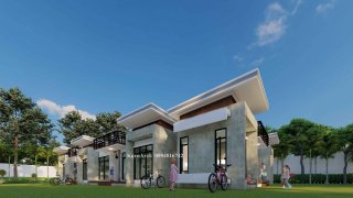 รับออกแบบโรงแรมขนาดเล็ก 5 ห้องชุด มีดาดฟ้า