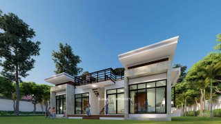 รับออกแบบโรงแรมขนาดเล็ก 5 ห้องชุด มีดาดฟ้า