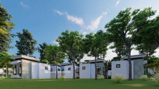 รับออกแบบโรงแรมขนาดเล็ก 5 ห้องชุด มีดาดฟ้า