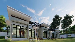 รับออกแบบโรงแรมขนาดเล็ก 5 ห้องชุด มีดาดฟ้า