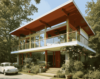 รับออกแบบบ้าน3ชั้นสไตล์โมเดิร์น