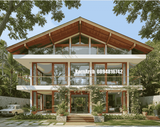 รับออกแบบบ้าน3ชั้นสไตล์โมเดิร์น