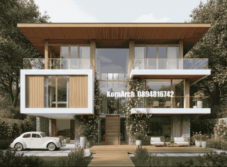 รับออกแบบบ้าน3ชั้นสไตล์โมเดิร์น