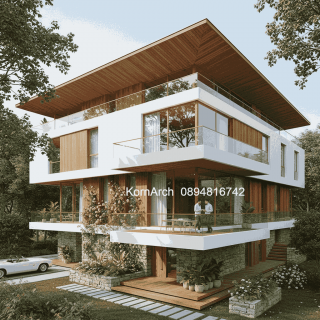 รับออกแบบบ้าน3ชั้น