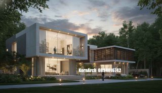 รับออกแบบบ้าน2ชั้นสไตล์โมเดิร์น