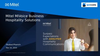 Mitel MiVoice Business Hospitality Solutions