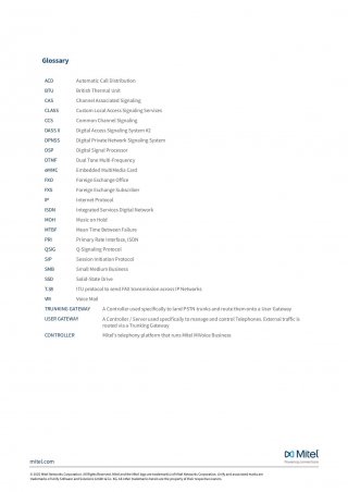 Mitel MiVoice Business Controllers
