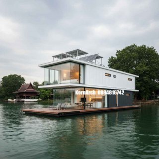 รับออกแบบบ้านลอยน้ำ แบบบ้านลอยน้ำ แบบบ้านสวยๆ