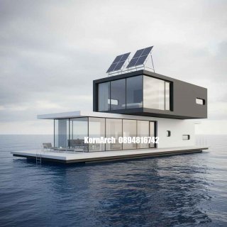 รับออกแบบบ้านลอยน้ำ แบบบ้านลอยน้ำ แบบบ้านสวยๆ