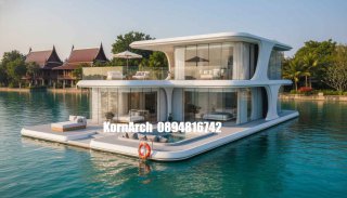รับออกแบบบ้านลอยน้ำ แบบบ้านลอยน้ำ แบบบ้านสวยๆ