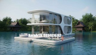 รับออกแบบบ้านลอยน้ำ แบบบ้านลอยน้ำ แบบบ้านสวยๆ