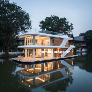 รับออกแบบบ้านลอยน้ำ แบบบ้านลอยน้ำ แบบบ้านสวยๆ