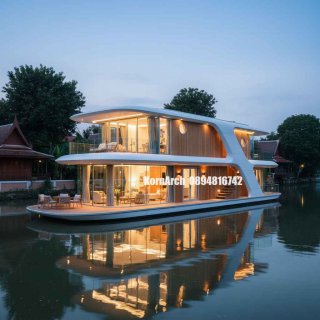 รับออกแบบบ้านลอยน้ำ แบบบ้านลอยน้ำ แบบบ้านสวยๆ
