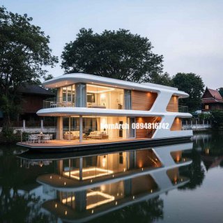รับออกแบบบ้านลอยน้ำ แบบบ้านลอยน้ำ แบบบ้านสวยๆ