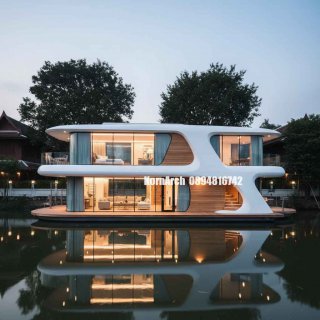 รับออกแบบบ้านลอยน้ำ แบบบ้านลอยน้ำ แบบบ้านสวยๆ