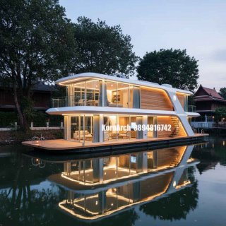 รับออกแบบบ้านลอยน้ำ แบบบ้านลอยน้ำ แบบบ้านสวยๆ