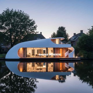 รับออกแบบบ้านลอยน้ำ แบบบ้านลอยน้ำ แบบบ้านสวยๆ