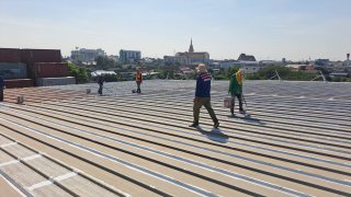 ทาสีกันร้อนโกดัง