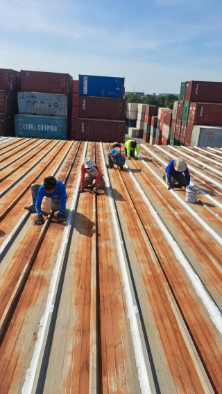 พ่นสีโกดังเมทัลชีท