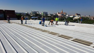 กำจัดสนิมหลังคาเมทัลชีท