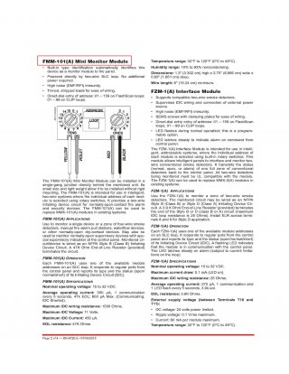 NOTIFIER ตัวแปลงสัญญาณ Model FMM 1(A)