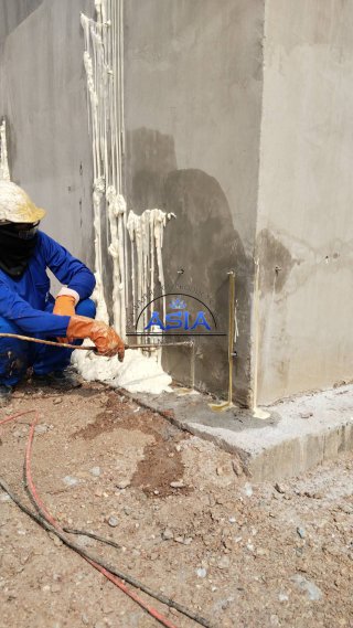 PU Foam Injection ปิดรอยรั่วทันที