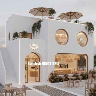 รับออกแบบร้านกาแฟสไตล์เมดิเตอร์เรเนียน