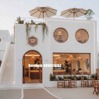 รับออกแบบร้านกาแฟสไตล์เมดิเตอร์เรเนียน