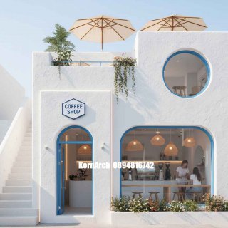 รับออกแบบร้านกาแฟสไตล์เมดิเตอร์เรเนียน