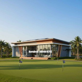 รับออกแบบคลับเฮ้าส์ชั้นเดียว