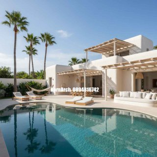 รับออกแบบบ้านสไตล์เมดิเตอร์เรเนียน