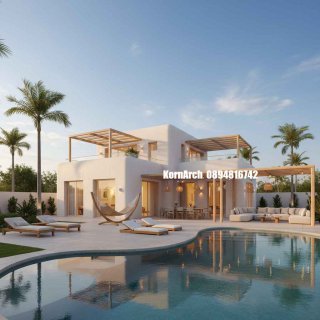 รับออกแบบบ้านสไตล์เมดิเตอร์เรเนียน