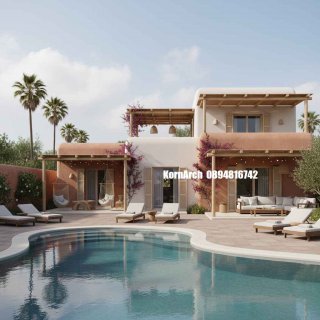 รับออกแบบบ้านสไตล์เมดิเตอร์เรเนียน