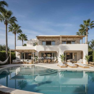 รับออกแบบบ้านสไตล์เมดิเตอร์เรเนียน