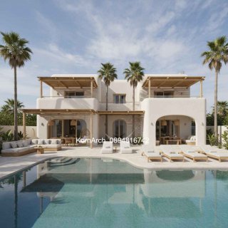 รับออกแบบบ้านสไตล์เมดิเตอร์เรเนียน