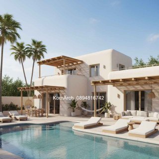 รับออกแบบบ้านสไตล์เมดิเตอร์เรเนียน