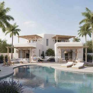 รับออกแบบบ้านสไตล์เมดิเตอร์เรเนียน