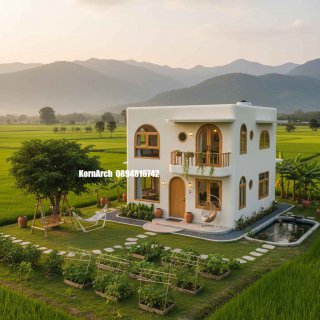 รับออกแบบบ้านสไตล์เมดิเตอร์เรเนียน