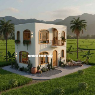 รับออกแบบบ้านสไตล์เมดิเตอร์เรเนียน