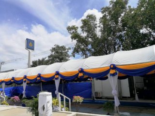 บริการผูกผ้าประดับ