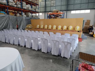 ผ้าคลุมเก้าอี้พลาสติก เบาะนวม