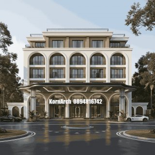 รับออกแบบเขียนแบบโรงแรมสไตล์โมเดิร์น