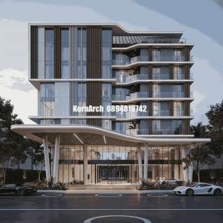 รับออกแบบเขียนแบบโรงแรม