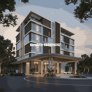 รับออกแบบเขียนแบบโรงแรม