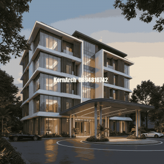 รับออกแบบเขียนแบบโรงแรม