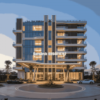 รับออกแบบเขียนแบบโรงแรมสไตล์โมเดิร์น