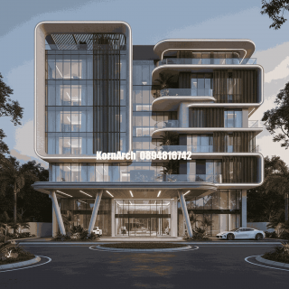 รับออกแบบเขียนแบบโรงแรมสไตล์โมเดิร์น