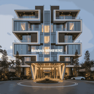 รับออกแบบเขียนแบบโรงแรมสไตล์โมเดิร์น